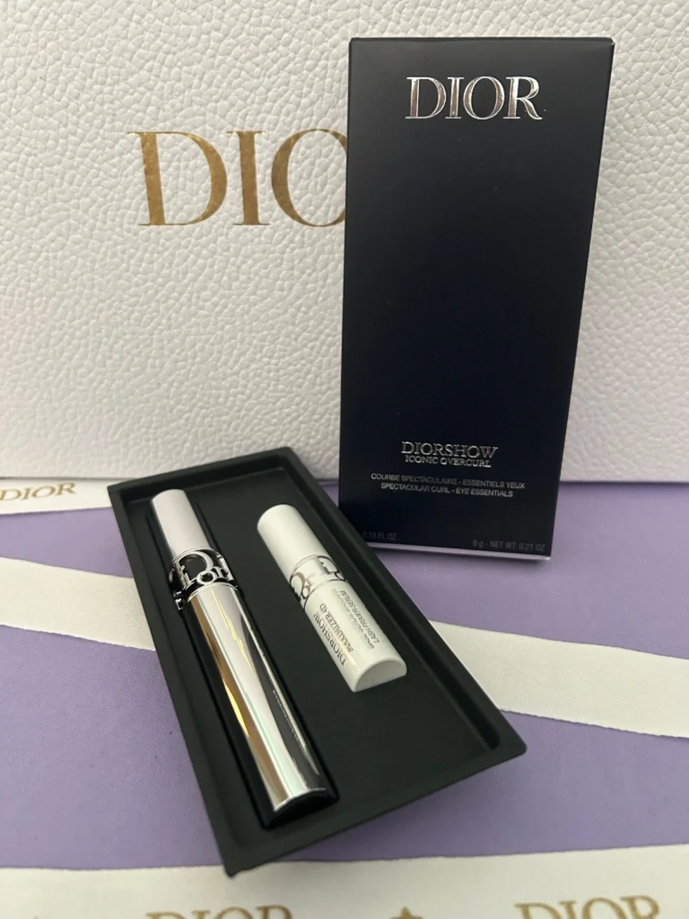 Dior Diorshow Iconic Overcurl Mascara and Serum Set Black Noire #090 NIB